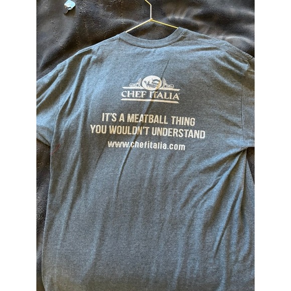 Gildan Heavy Cotton Other - Chef Italia "Big City Meatball Maniac" Graphic Tee – X